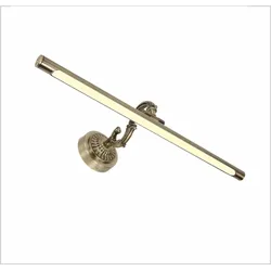Papuq LED-Wandleuchte 12W, warmweiß 3000K, Antikbronze, traditionell und elegant, schwenkbar für Bilder und Spiegel.