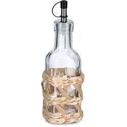 Essig-/Ölflasche BOHO (LBH 6,20x6,20x19,20 cm) - weiß - LBH 6,20x6,20x19,20 cm