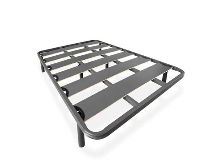 amuéblate online Verstärkter Lattenrost mit Breiten Lamellen, geräuschhemmend, Struktur 40 x 30 mm mit Schraubfüßen, stark und robust, 160 x 190 cm