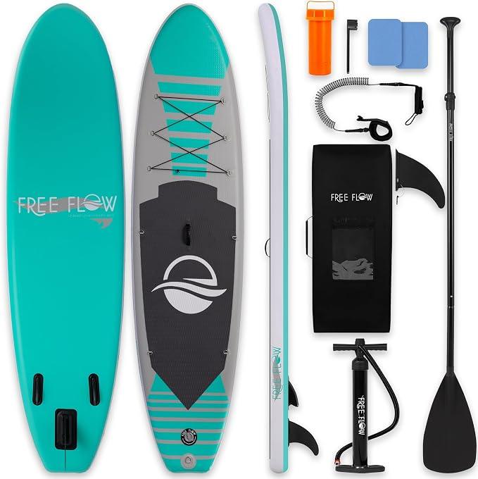 Aufblasbares SUP Stand Up Paddle Board mit Paddel & Pumpe