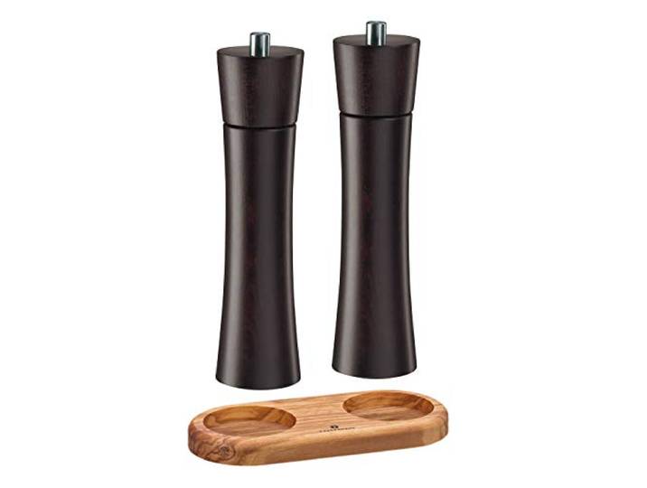 Zassenhaus Set Salzmühle & Pfeffermühle Frankfurt wenge & Untersetzer (24 cm)