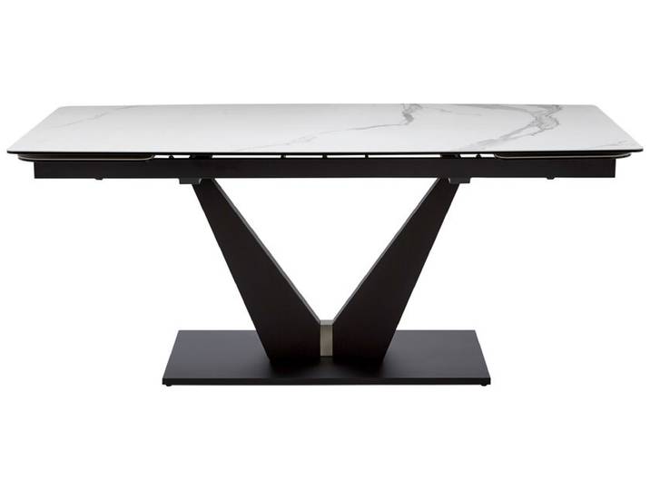 Esstisch TOSKANA 180-220.260 x 90 cm beige/ schwarz
