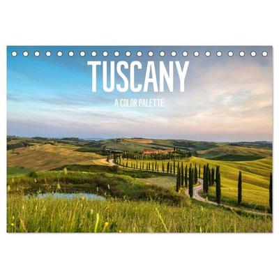 Tuscany A color palette (Desk Calendar 2027 DIN A5 landscape), CALVENDO 12 Month DeskCalendar
