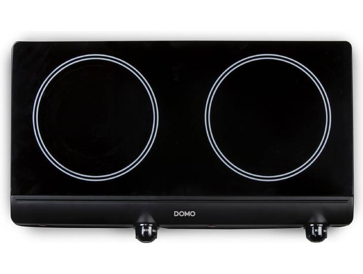 DOMO DO339KP Keramische Kookplaat Vrijstaand - Elektrische Kookplaat – ECO - 2 Pits - 2500W