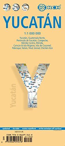 Borch GmbH - Yukatan: 1:1 000 000 (Borch Maps) - Preis vom 10.10.2026 11:48:34 h