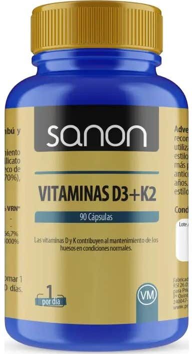 Sanon Vitaminas D3 + K2 90 caps