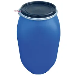 Kunststofffass mit abnehmbaren Deckel, 120 l aus Recyclingmaterial