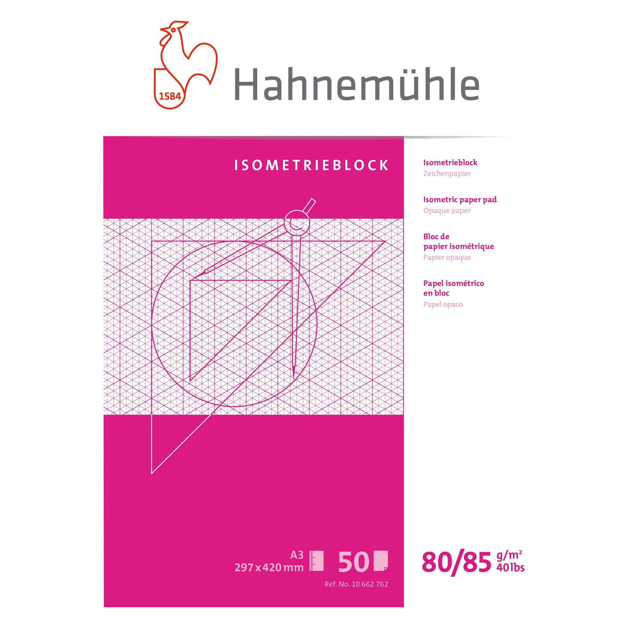 Hahnemühle Isometrieblock A3 50BL raut. (80 g/m², A3, 50 Stk.) (10662762)
