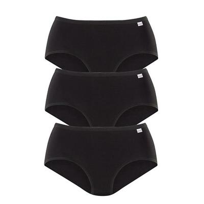 Taillenslip SPEIDEL "Britta", Damen, Gr. 46, schwarz, Obermaterial: 95% Baumwolle, 5% Elasthan (LYCRA), unifarben, bequem, Unterhosen Taillenslip, bequem, elastisch, basic, Baumwollmix