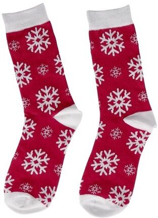 Chaussettes personnalisées pas chères Scrubit polyester rouge S/M