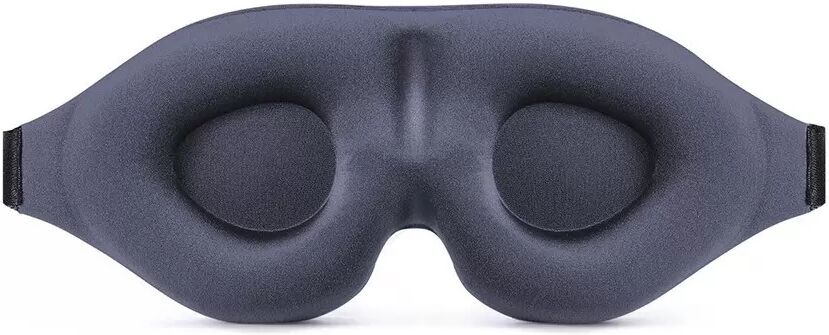 INF Graue 3D Schlafmaske - Totale Lichtblockierung, Komfortabel & Atmungsaktiv