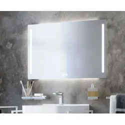 Koh-i-Noor DUO LED? Spiegel mit Raumbeleuchtung hinter dem Spiegel und Spiegelbeleuchtung, B: Schalt L45928