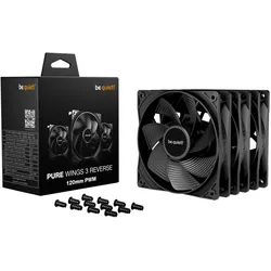 be quiet! Lüfter Pure Wings 3 Reverse PWM Triple Pack - 120mm Gehäuselüfter