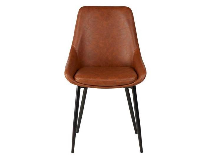 Chaise en PU marron