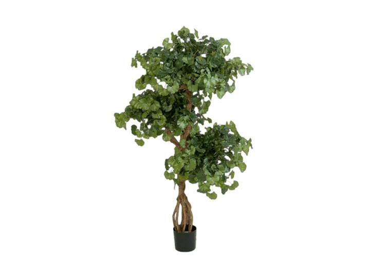 Lebensechte Kunstpflanze „Ginkgo Biloba“, Höhe 145 cm Grün Baq Design