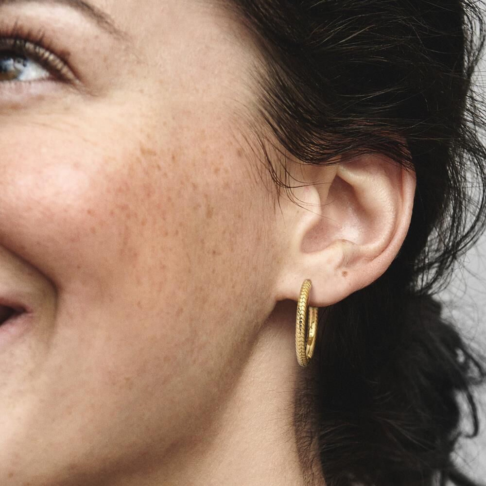 Pandora Moments Creolen für Damen, gold gold