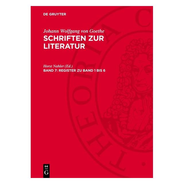 De Gruyter Register zu Band 1 bis 6 (Deutsch, Hardcover) (67795629)