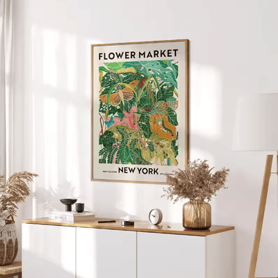 Inspire Picks Green Botanical Leaves Canvas Wall Art Calming Nature Houseplant Decor 13 20x30cm
