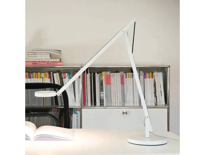 Rotaliana Schreibtischlampe String T1 DTW, dimmbar, chrom / silber, für Arbeitszimmer / Büro, Aluminium, Design, Tischlampe