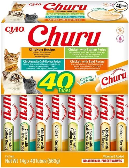 Churu Cat Variedades De Pollo 40 Unds 14g