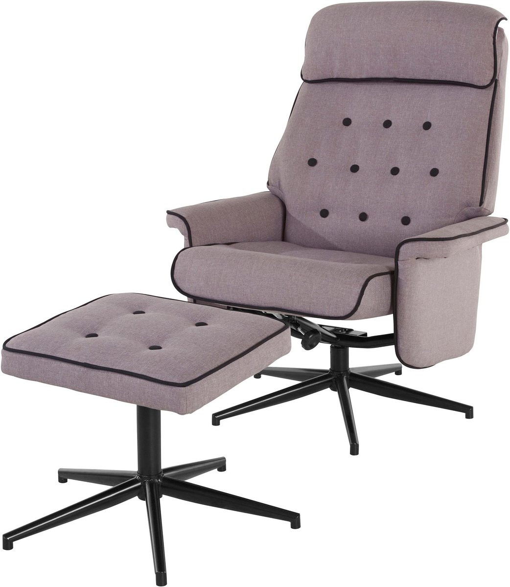Notio Living Newton Fauteuil in krukgrijs en zwart