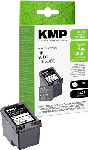 KMP Druckerpatrone ersetzt HP 301XL, CH563EE Kompatibel Schwarz H75 1719,4001