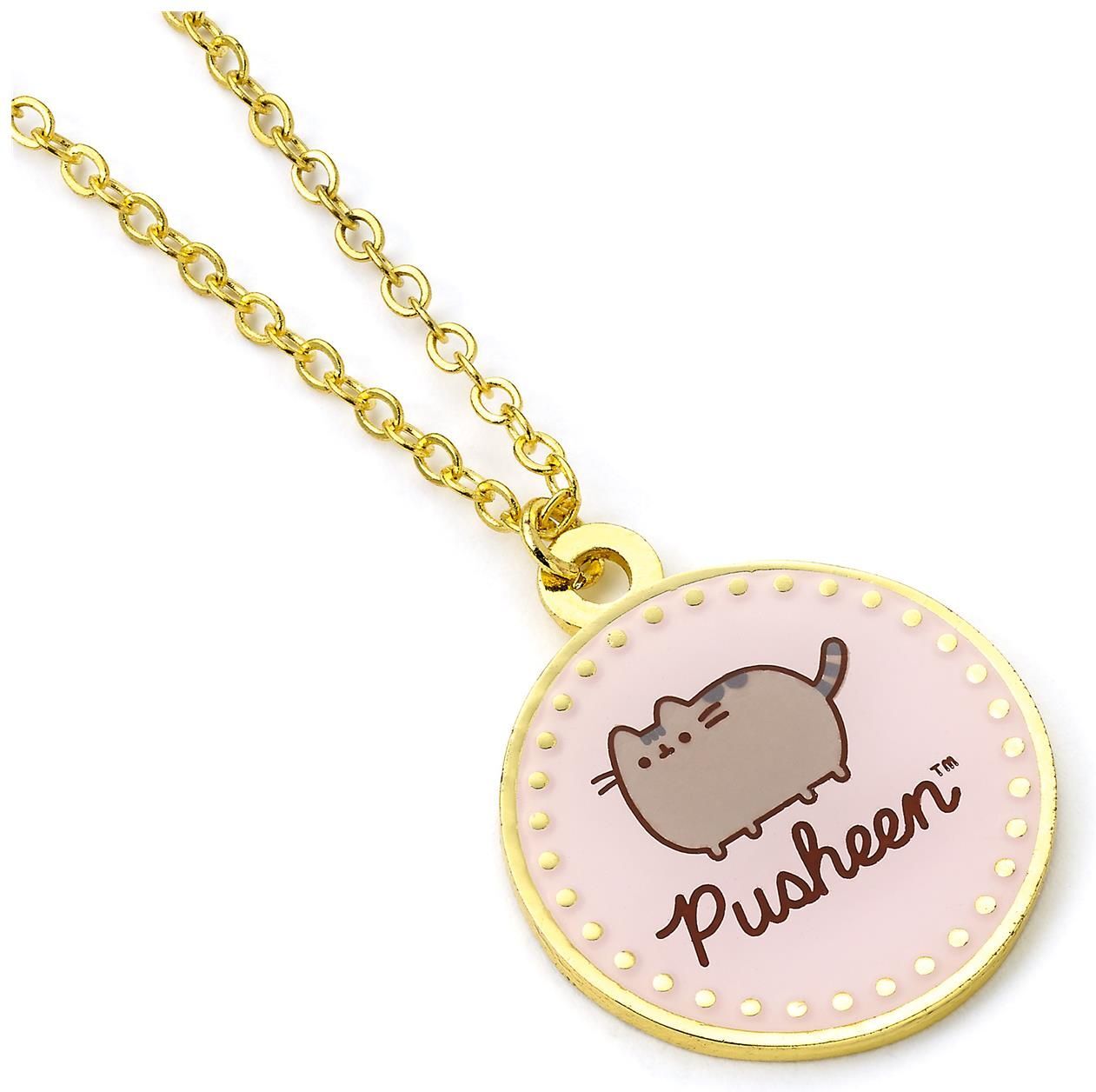 Carat Shop Pusheen - The Cat Pink name Necklace (PTCN0102)