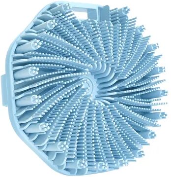 Youfap Market Exfoliating Shower Scrubber, Silicone Body Scrubber With Non Slip Hand Strap, Shower Body Buffer For Soft Skin blue