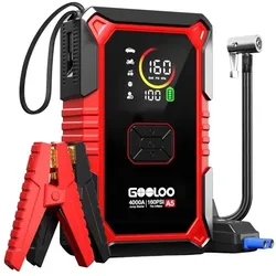 Schneider Electric, Starthilfe, GOOLOO A5 2-in-1-Starthilfe mit Kompressor (4000 A, 5000 mAh)