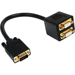 ST VGASPL1VV - VGA Adapter, VGA Stecker auf 2x VGA Buchse