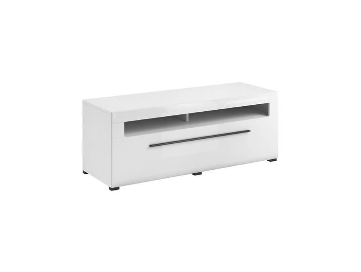 Meuble TV 1 tiroir 140 cm Louis Blanc