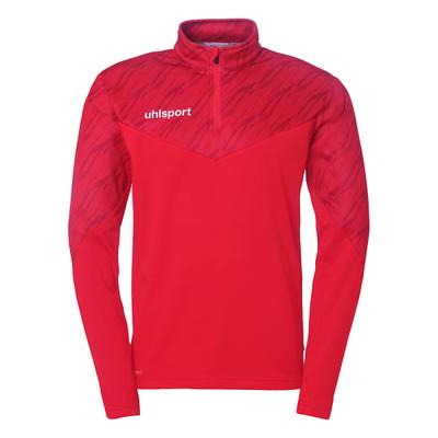 Trainingspullover UHLSPORT "1/4 ZIP TOP Progressive 28", Herren, Gr. XL, rot, Obermaterial: 100% Polyester Pol. recyc.., Pullover