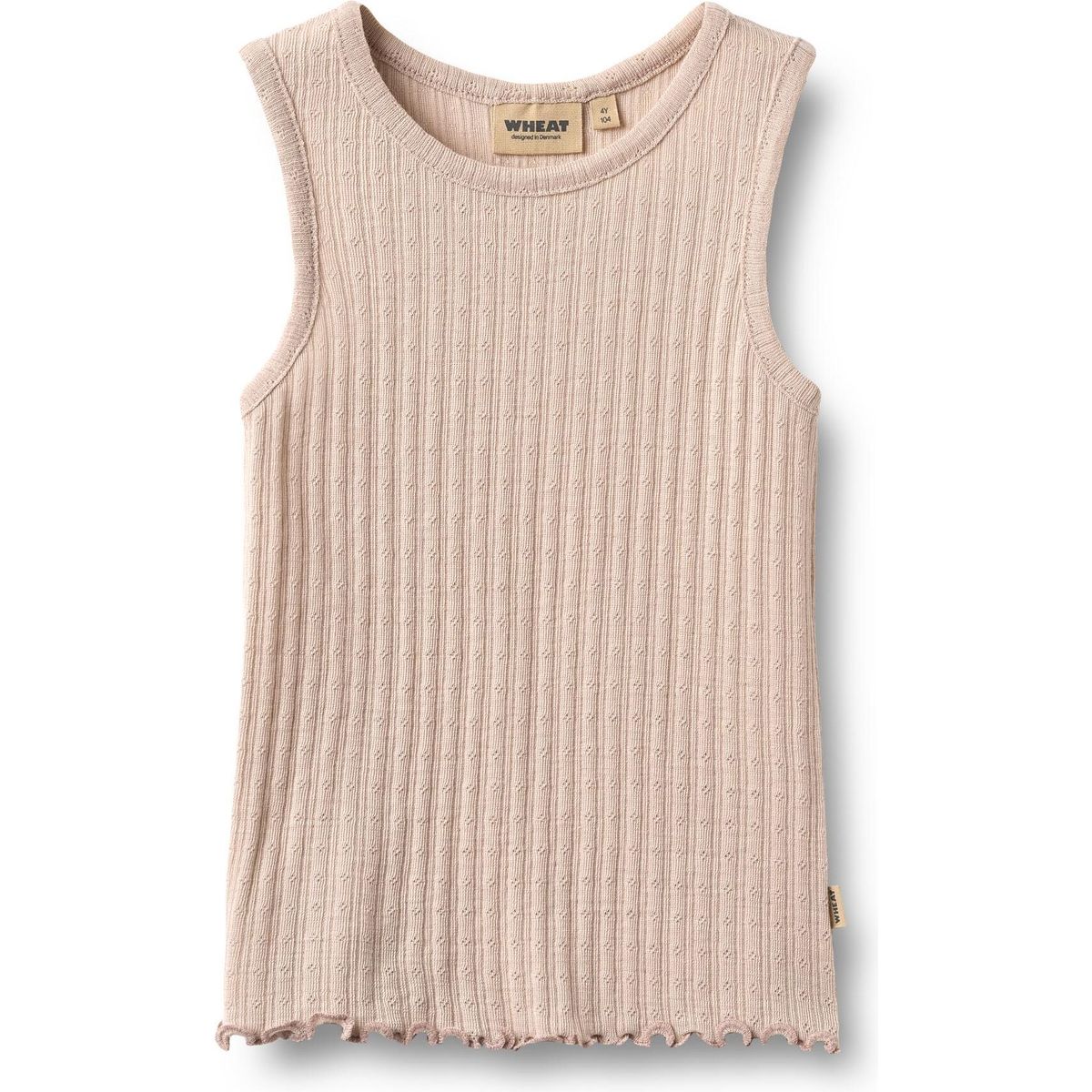 Wheat Wool Silk Singlet Cilia pale lilac (1356) 104 9023-782 RWS-1356-104/4y