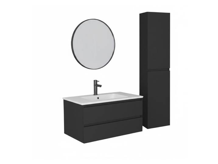 Ensemble meuble simple vasque 80cm