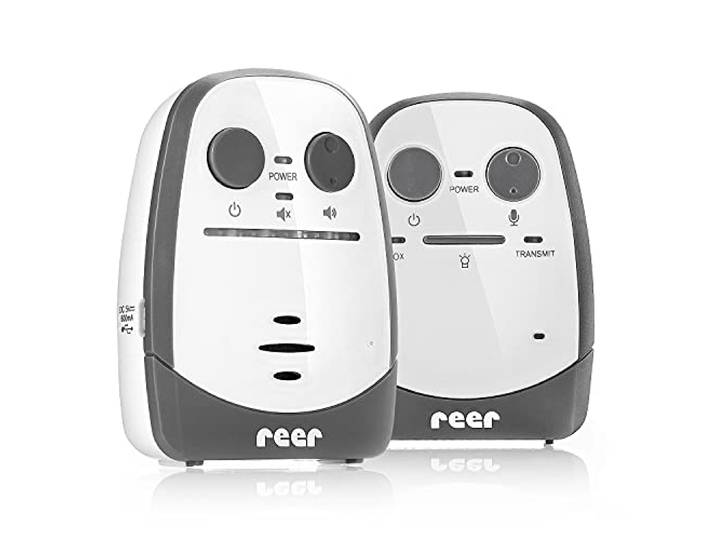 reer Cosmo Babyphone, Babyfon mit Nachtlicht und 600 m Reichweite, Weiß