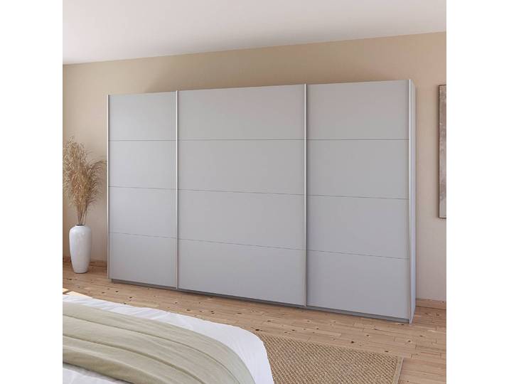 Armoire - Uni 315cm Gris/Gris soie