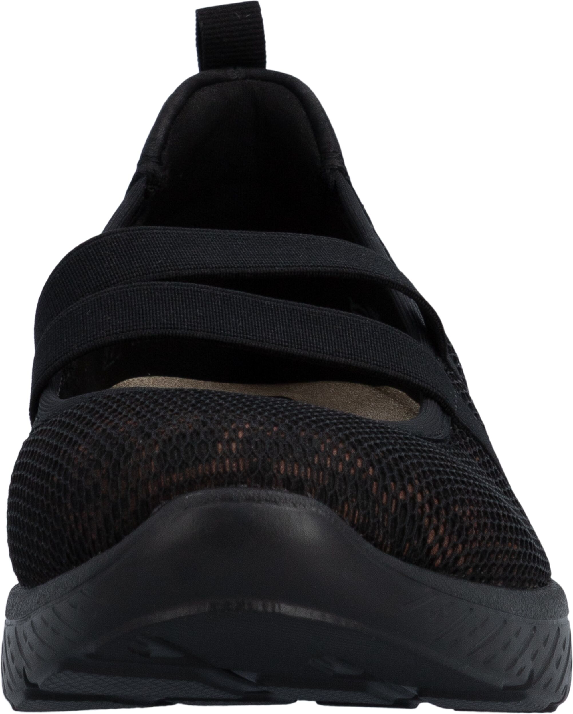 Ballerina RIEKER, Damen, Gr. 39, Textil, braun (schwarz), Schuhe Ballerina, Slipper, Schlupfschuh mit Stretchbänder schwarz 39, Textil