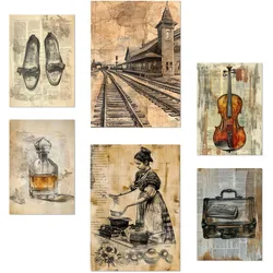 POSTER Set Mit 6 Vintage Frauen Lebensstil A3 & A4 Rahmenlos