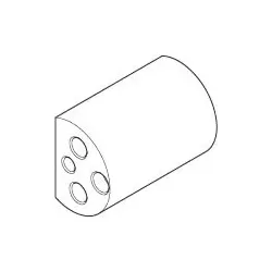 Dornbracht Scheibe für Verlängerung Kartusche Ersatzteile 093011017 35 x 47 x 25 mm 09301101790