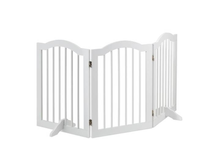 Relaxdays Weißes Absperrgitter 70 cm hoch