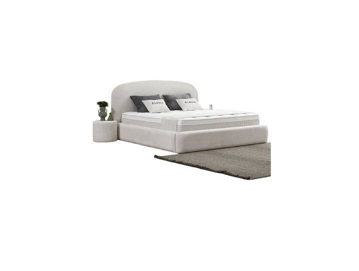 Premium Boxspringbett „Elena“ inkl. Matratze & Topper Beige hell 140 x 200 cm BEDS SUPPLY