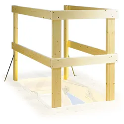 Dolle Lukenschutzgeländer 130x70cm aus Fichte unbehandelt passend für Bodentreppen