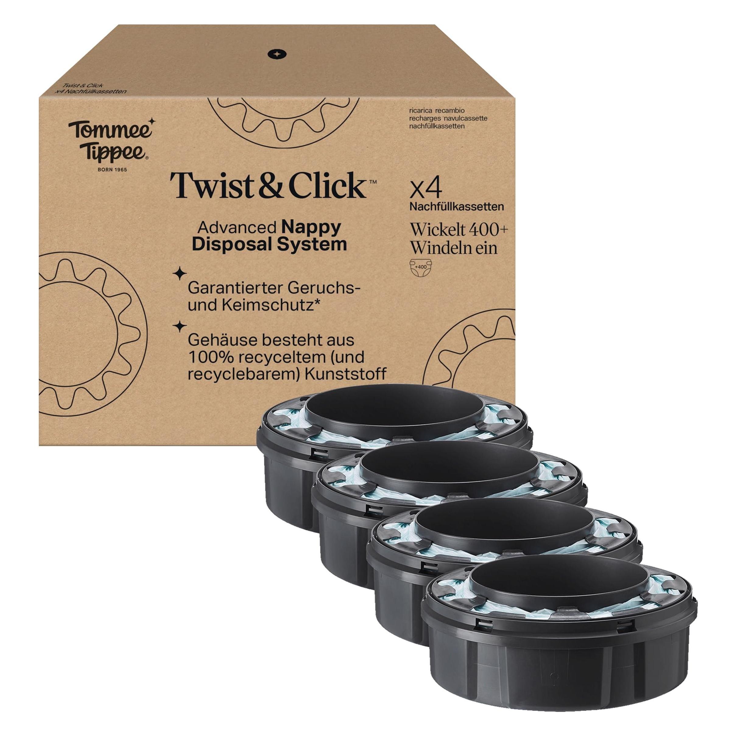 Tommee Tippee Windelbehälter-Nachfüllkassetten-Set (4er-Pack) (53427652)