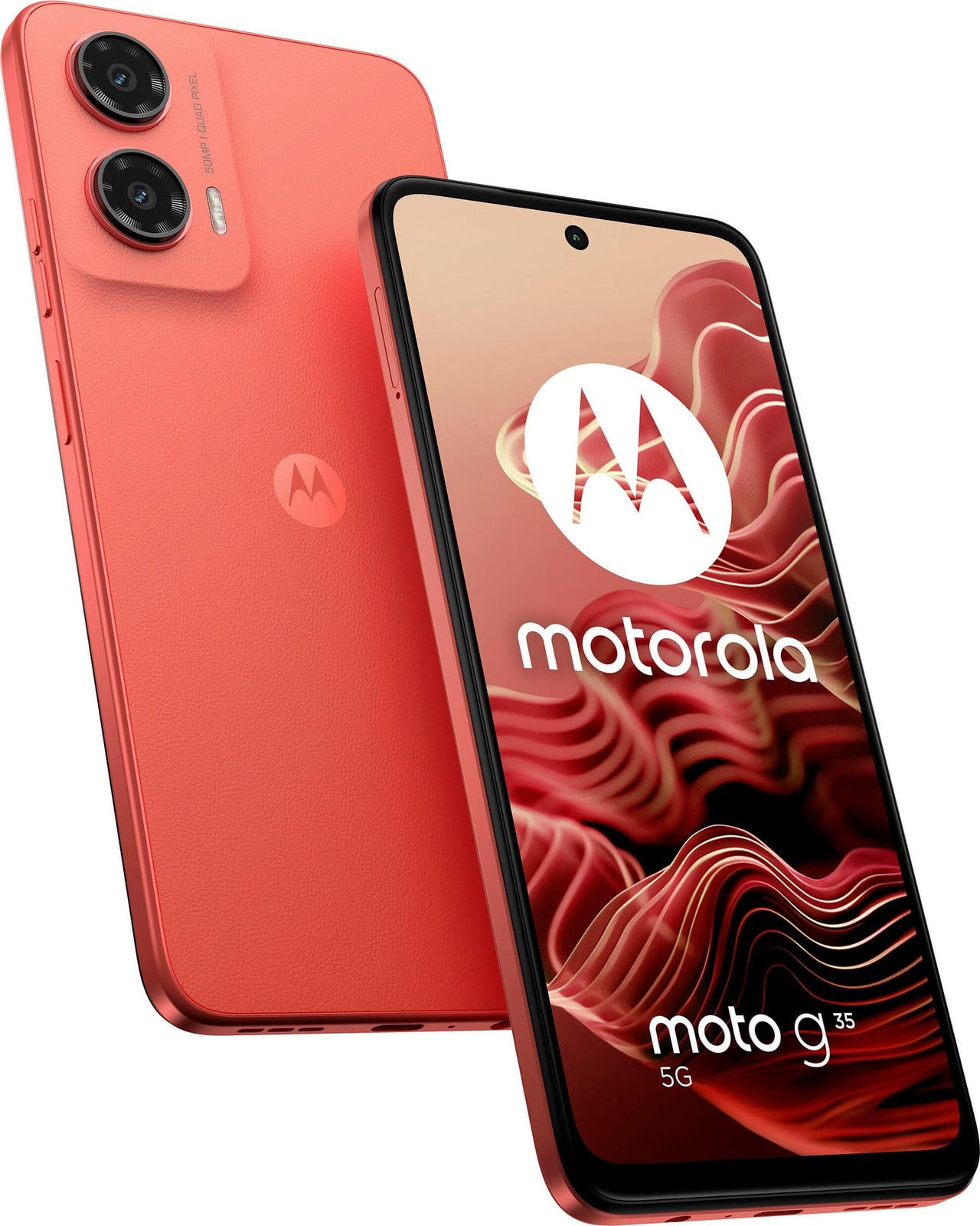 Motorola moto g35 5G smartphone, 17,1 cm (6,72 inch), 4 GB, 128 GB, 50 MP, Android 14, Rood