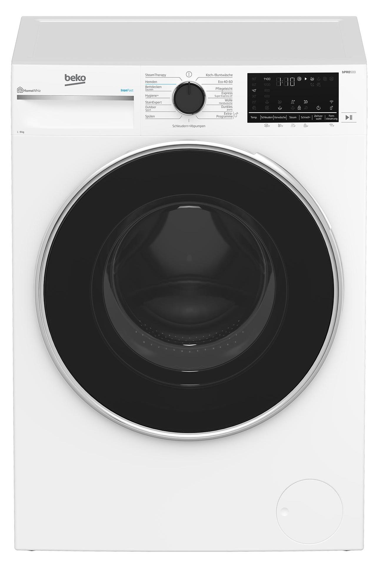Beko B5WF69410W Waschmaschine 9 kg AddXtra Dampffunktion HomeWhiz