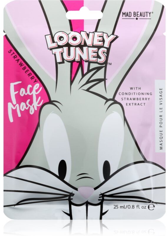 Mad Beauty Looney Tunes Bugs Bunny moisturising face sheet mask with revitalising effect 25 ml