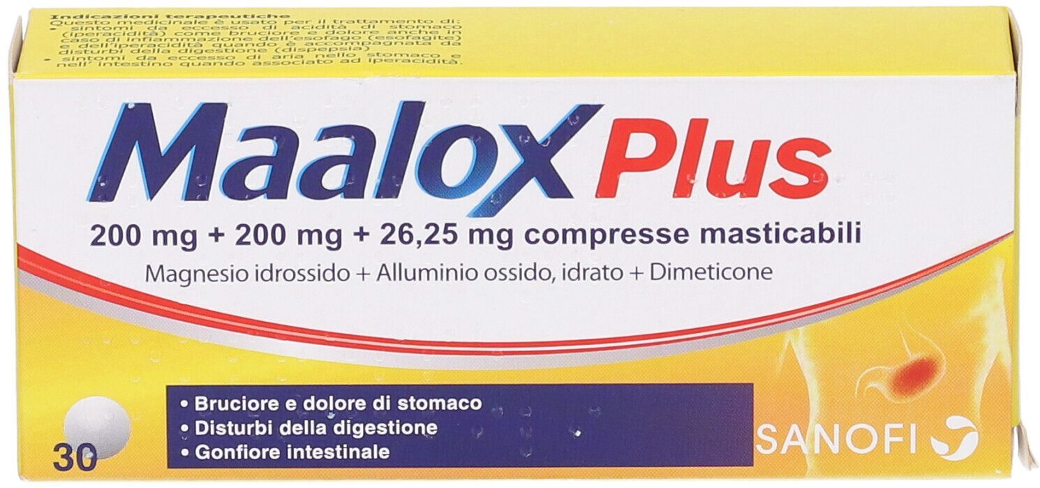 GMM FARMA Srl Maalox Plus, 30 Compresse Masticabili