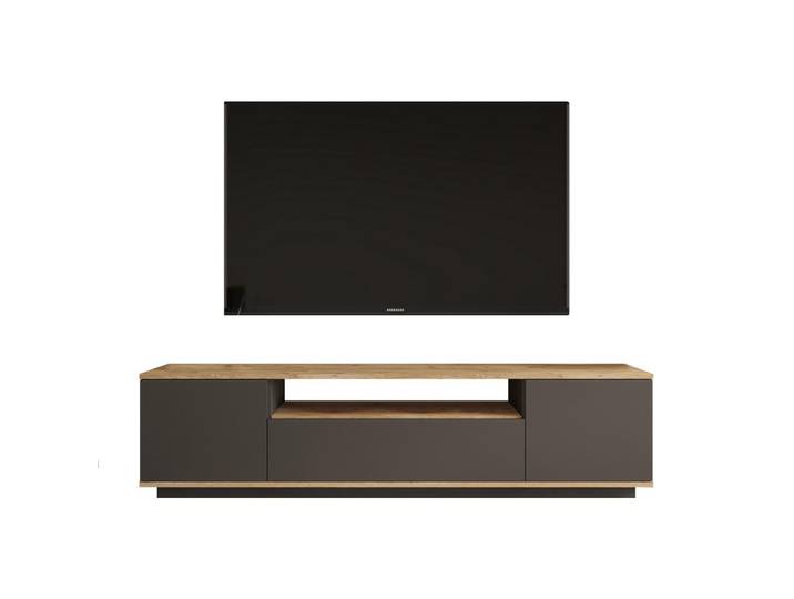 Habitat Garten Tv-Möbel fr7 grau anthrazit, Grau, Holz, 44x44x180 cm, Wohnzimmer, TV Möbel, Lowboards, Lowboards stehend