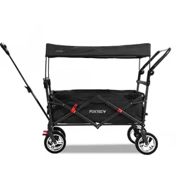 FUXTEC Bollerwagen FX-CT700 mit UV-geschütztem Sonnendach und zusätzlichem Schiebegriff