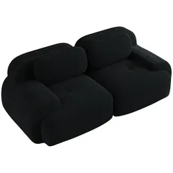 2-SITZER-SOFA in cordstoff rahmenloses design & modular kombinierbar